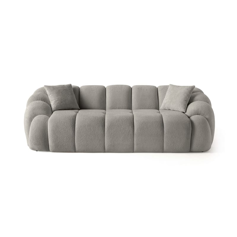 3-istuttava sohva Atelier Del Sofa Octavio (233 x 70 x 80 cm) Harmaa - Huonekalut - Sohva - 3:n istuttava sohva