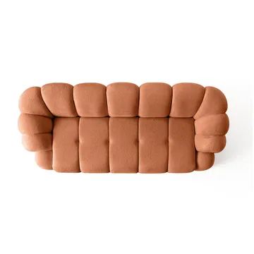3-istuttava sohva Atelier Del Sofa Octavio (233 x 70 x 80 cm) Laatanpunainen - Huonekalut - Sohva - 3:n istuttava sohva