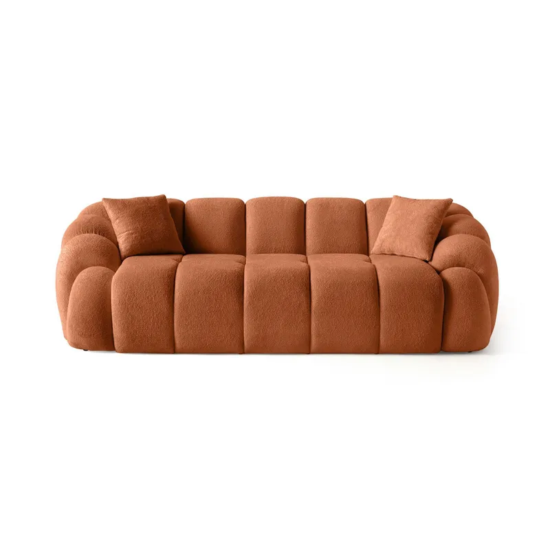 3-istuttava sohva Atelier Del Sofa Octavio (233 x 70 x 80 cm) Laatanpunainen - Huonekalut - Sohva - 3:n istuttava sohva