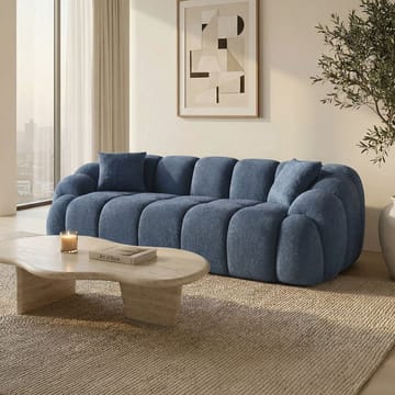3-istuttava sohva Atelier Del Sofa Octavio (233 x 70 x 80 cm) Laivastonsininen - Huonekalut - Sohva - 3:n istuttava sohva