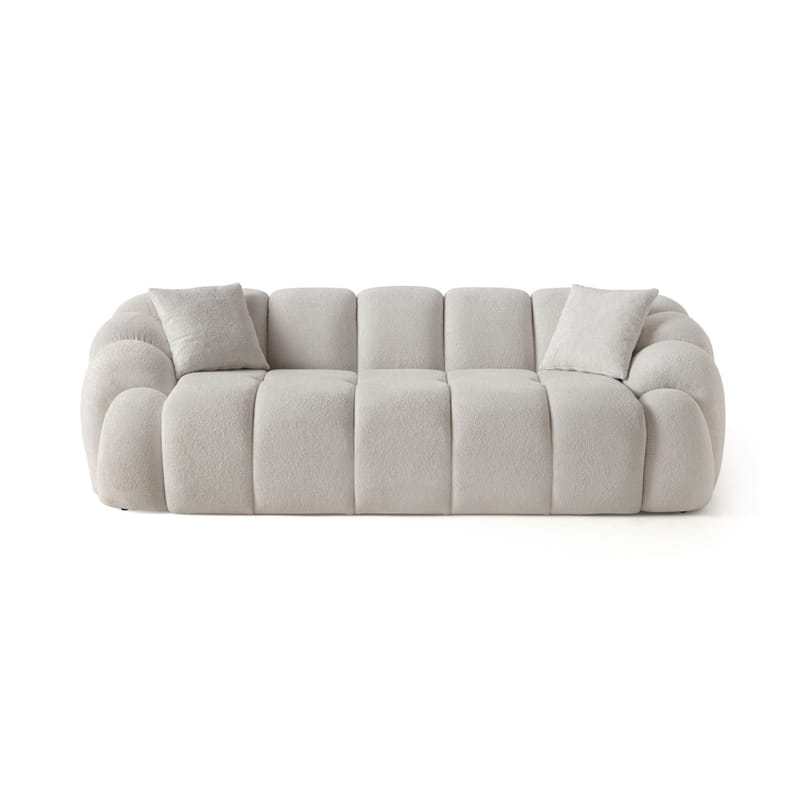 3-istuttava sohva Atelier Del Sofa Octavio (233 x 70 x 80 cm) Valkoinen - Huonekalut - Sohva - 3:n istuttava sohva