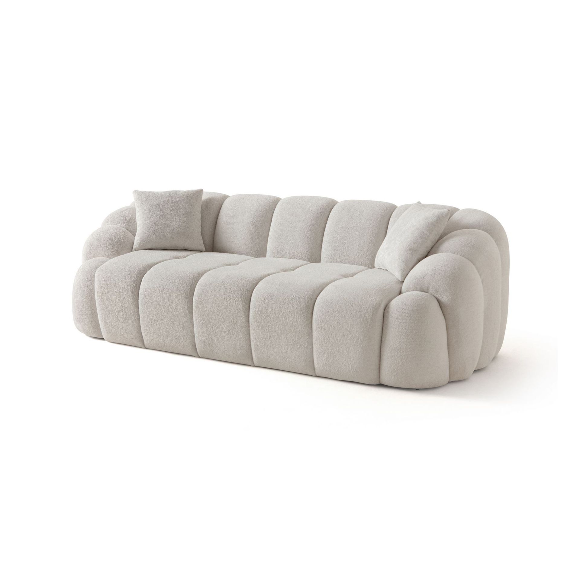 3-istuttava sohva Atelier Del Sofa Octavio (233 x 70 x 80 cm) Valkoinen -