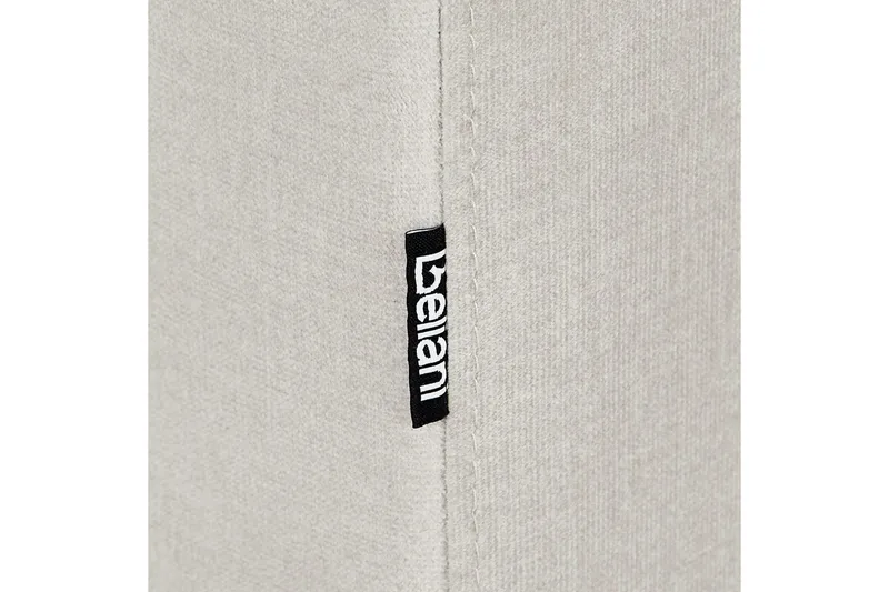 3-sitssoffa Beliani Byske Beige, mörkt trä Beige||Dark colored wood - Huonekalut - Sohva - 3:n istuttava sohva