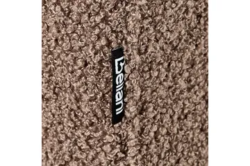 3-sitssoffa Beliani Byske Beige, mörkt trä Brown||Dark colored wood - Huonekalut - Sohva - 3:n istuttava sohva