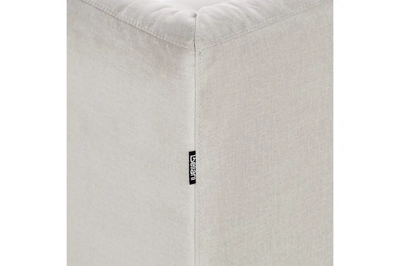3-sitssoffa Beliani Byske Beige, mörkt trä NO_BRAND Beige||Dark colored wood - Huonekalut - Sohva - 3:n istuttava sohva