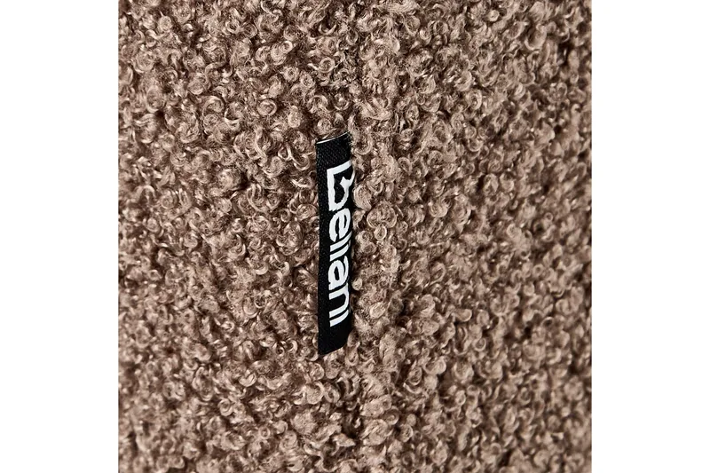 3-sitssoffa Beliani Byske Beige, mörkt trä NO_BRAND Brown||Dark colored wood - Huonekalut - Sohva - 3:n istuttava sohva
