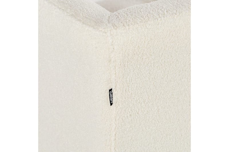 3-sitssoffa Beliani Byske Beige, mörkt trä NO_BRAND White - Valkoinen - Huonekalut - Sohva - 3:n istuttava sohva