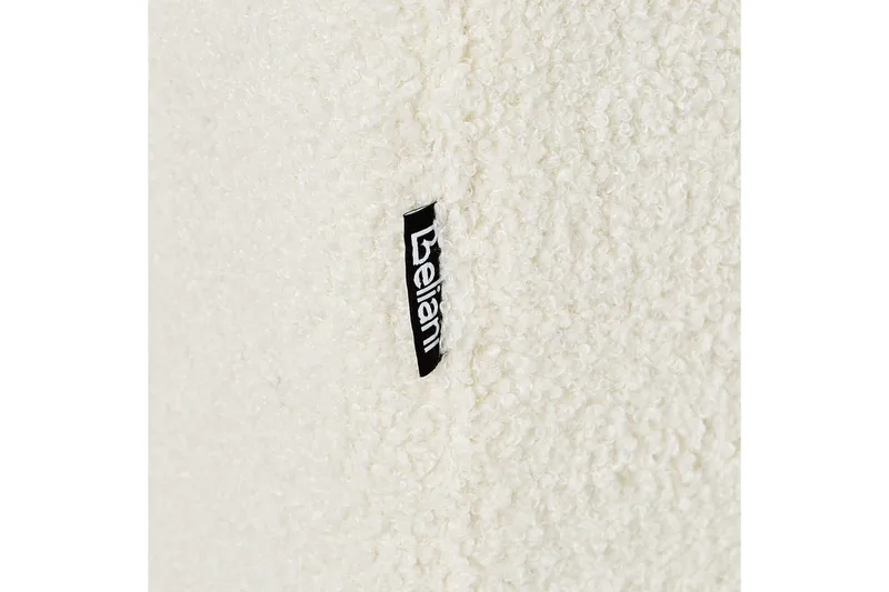 3-sitssoffa Beliani Byske Beige, mörkt trä NO_BRAND White - Valkoinen - Huonekalut - Sohva - 3:n istuttava sohva