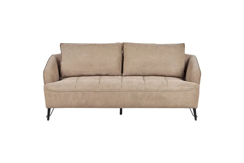 3-sitssoffa Beliani Hobro Brun, Svart Brown||Black, undefined