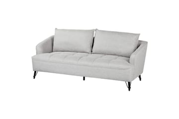 3-sitssoffa Beliani Hobro Brun, Svart Grey||Black - Huonekalut - Sohva - 3:n istuttava sohva