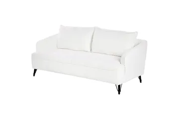 3-sitssoffa Beliani Hobro Brun, Svart White||Black - Huonekalut - Sohva - 3:n istuttava sohva