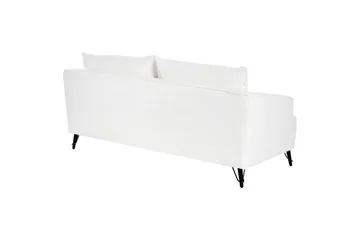 3-sitssoffa Beliani Hobro Brun, Svart White||Black - Huonekalut - Sohva - 3:n istuttava sohva