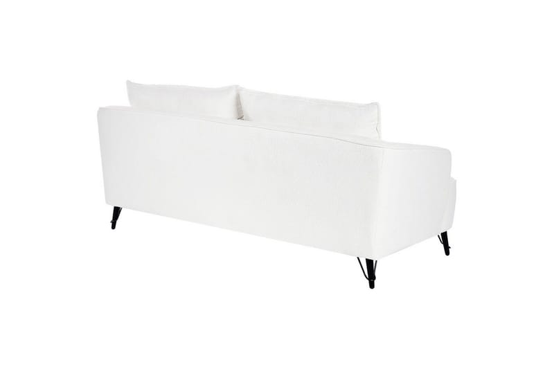 3-sitssoffa Beliani Hobro Brun, Svart White||Black - Huonekalut - Sohva - 3:n istuttava sohva