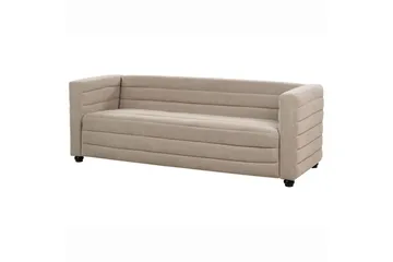 3-sitssoffa Beliani Hofn Beige, svart Beige||Black - Huonekalut - Sohva - 3:n istuttava sohva