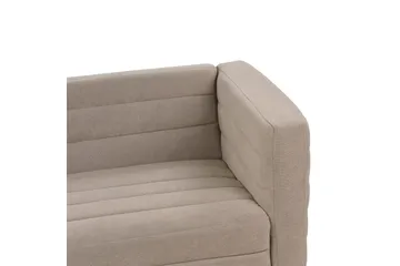 3-sitssoffa Beliani Hofn Beige, svart Beige||Black - Huonekalut - Sohva - 3:n istuttava sohva