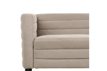 3-sitssoffa Beliani Hofn Beige, svart Beige||Black - Huonekalut - Sohva - 3:n istuttava sohva