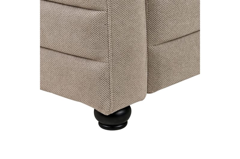 3-sitssoffa Beliani Hofn Beige, svart Beige||Black - Huonekalut - Sohva - 3:n istuttava sohva
