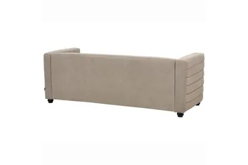 3-sitssoffa Beliani Hofn Beige, svart Beige||Black - Huonekalut - Sohva - 3:n istuttava sohva