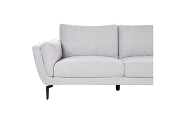 3-sitssoffa Beliani Kansseli Beige, svart Grey - Harmaa - Huonekalut - Sohva - 3:n istuttava sohva