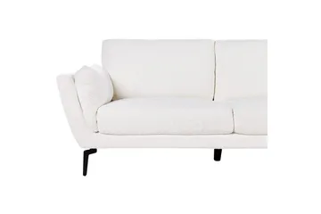 3-sitssoffa Beliani Kansseli Beige, svart White||Black - Huonekalut - Sohva - 3:n istuttava sohva