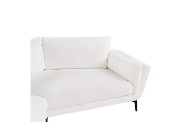 3-sitssoffa Beliani Kansseli Beige, svart White||Black - Huonekalut - Sohva - 3:n istuttava sohva