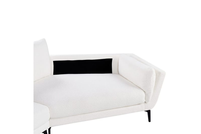 3-sitssoffa Beliani Kansseli Beige, svart White||Black - Huonekalut - Sohva - 3:n istuttava sohva