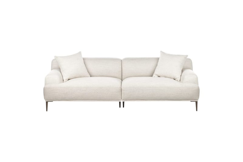 3-sitssoffa Beliani Matila Beige, brun Beige||Brown - Huonekalut - Sohva - 3:n istuttava sohva