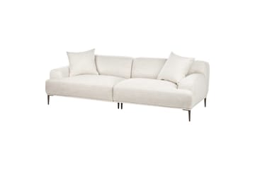 3-sitssoffa Beliani Matila Beige, brun Beige||Brown - Huonekalut - Sohva - 3:n istuttava sohva