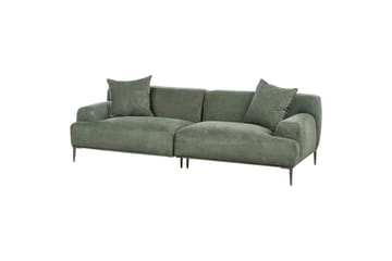3-sitssoffa Beliani Matila Beige, brun Green||Brown - Huonekalut - Sohva - 3:n istuttava sohva