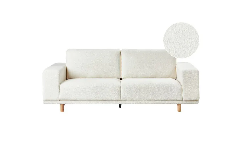 3-sitssoffa Beliani Nivala Blå White, undefined