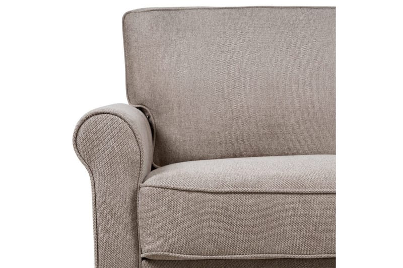 3-sitssoffa Beliani Ronneby Beige, ljust trä NO_BRAND Beige||Light colored wood - Huonekalut - Sohva - 3:n istuttava sohva