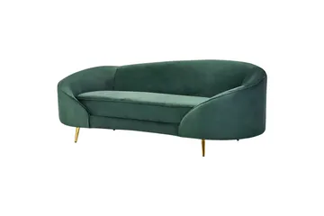 3-sitssoffa Beliani Savar Blå, Svart Dark green||GOLD - Huonekalut - Sohva - 3:n istuttava sohva
