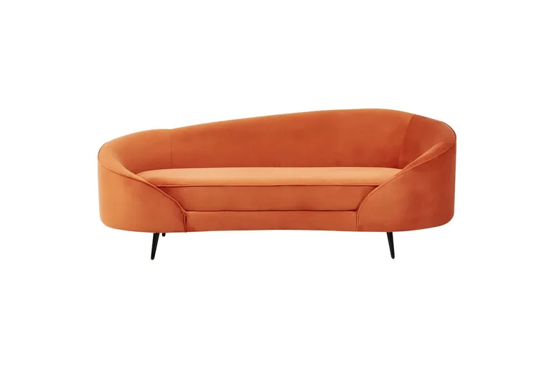 3-sitssoffa Beliani Savar Blå, Svart NO_BRAND Orange||Black, undefined