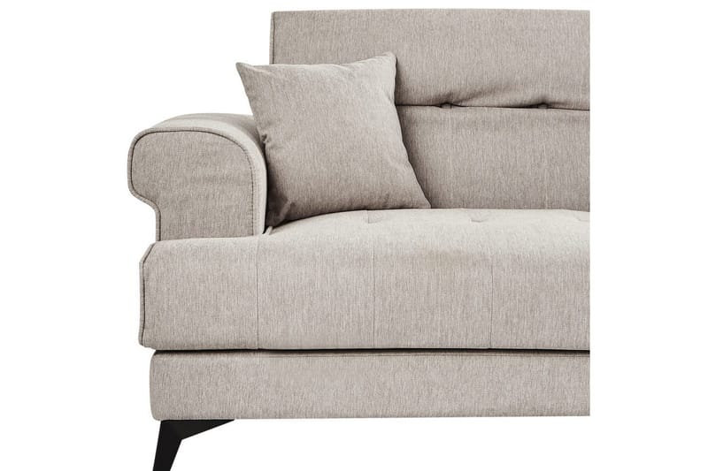 3-sitssoffa Beliani Skive Beige NO_BRAND Beige VALUE_MISSING_1 - Huonekalut - Sohva - 3:n istuttava sohva