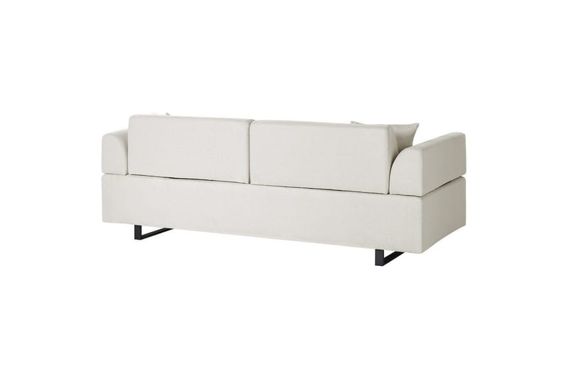 3-sitssoffa Beliani Sokna Beige, svart NO_BRAND Beige||Black - Huonekalut - Sohva - 3:n istuttava sohva