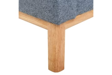 3-sitssoffa Beliani Sosjo Beige, ljust trä blue||Light colored wood - Huonekalut - Sohva - 3:n istuttava sohva