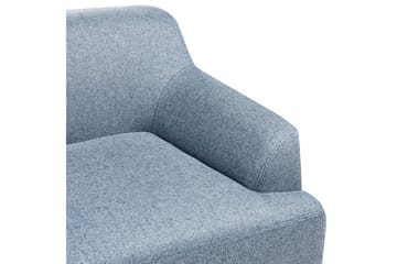 3-sitssoffa Beliani Sosjo Beige, ljust trä blue||Light colored wood - Huonekalut - Sohva - 3:n istuttava sohva