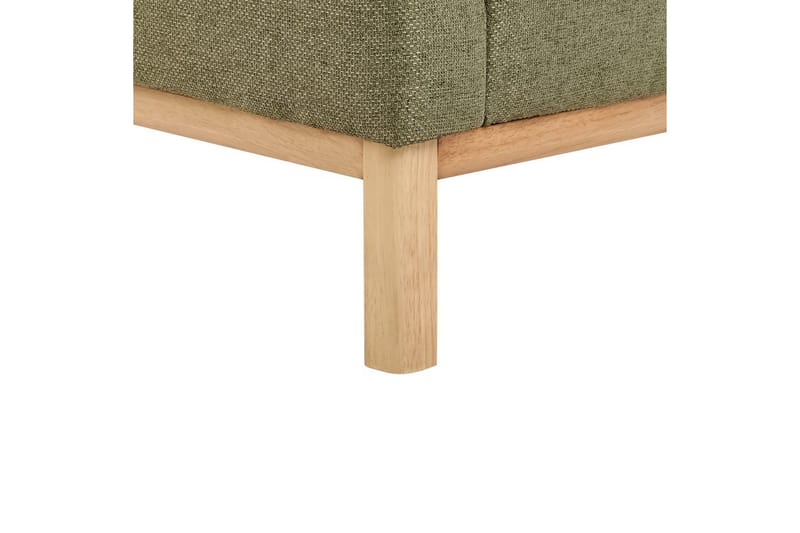 3-sitssoffa Beliani Sosjo Beige, ljust trä Green||Light colored wood - Huonekalut - Sohva - 3:n istuttava sohva