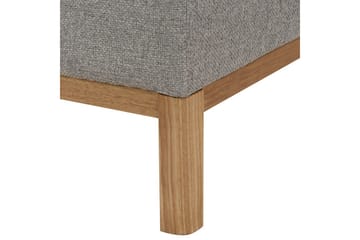 3-sitssoffa Beliani Sosjo Beige, ljust trä Grey||Light colored wood - Huonekalut - Sohva - 3:n istuttava sohva