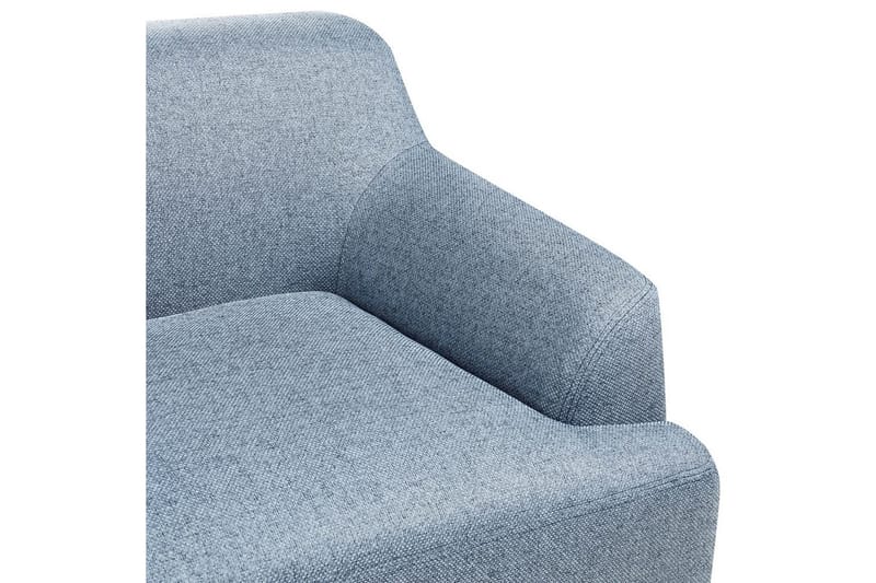 3-sitssoffa Beliani Sosjo Beige, ljust trä NO_BRAND blue||Light colored wood - Huonekalut - Sohva - 3:n istuttava sohva