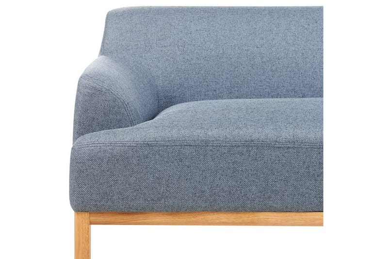 3-sitssoffa Beliani Sosjo Beige, ljust trä NO_BRAND blue||Light colored wood - Huonekalut - Sohva - 3:n istuttava sohva