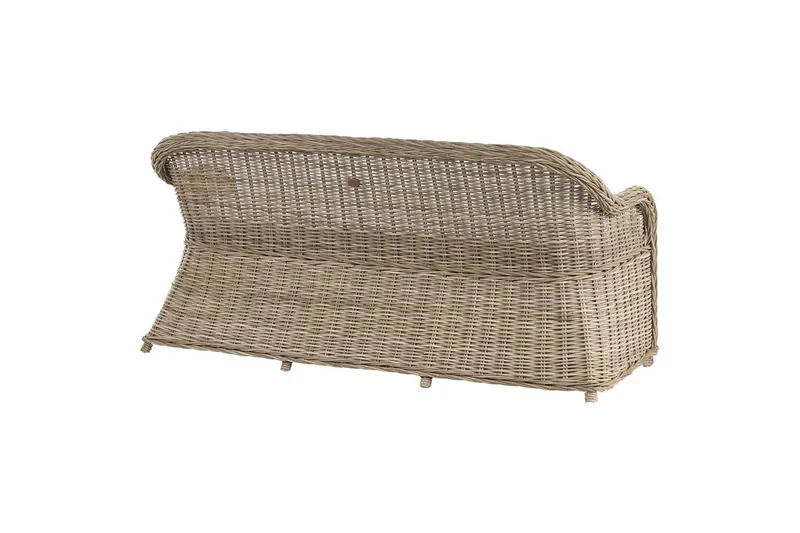 3-sitssoffa Beliani Susua Nature||White - Puutarhakalusteet - Terassiryhmät - Terassisohvat