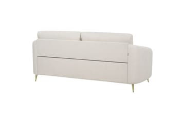 3-sitssoffa Beliani Trosa Beige, guld Beige||GOLD - Huonekalut - Sohva - 3:n istuttava sohva
