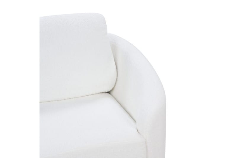 3-sitssoffa Beliani Trosa Beige, guld White - Huonekalut - Sohva - 3:n istuttava sohva