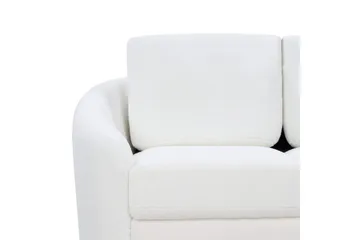 3-sitssoffa Beliani Trosa Beige, guld White - Huonekalut - Sohva - 3:n istuttava sohva
