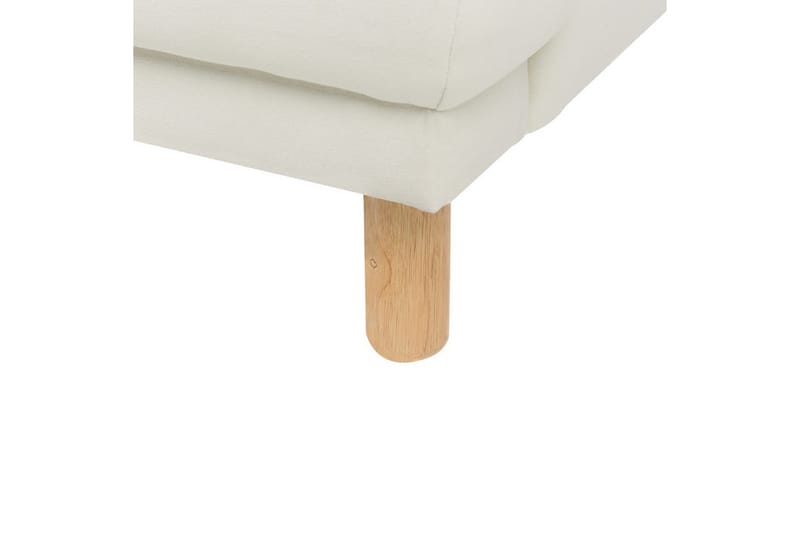 3-sitssoffa Beliani Tuve Beige, ljust trä, Bouclé NO_BRAND Offwhite||Light colored wood - Huonekalut - Sohva - 3:n istuttava sohva