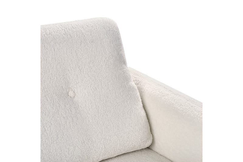 3-sitssoffa Beliani Tuve Beige, ljust trä, Bouclé NO_BRAND White||Light colored wood - Huonekalut - Sohva - 3:n istuttava sohva