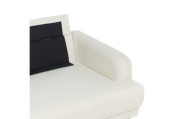 3-sitssoffa Beliani Tuve Beige, ljust trä, Bouclé Offwhite||Light colored wood - Huonekalut - Sohva - 3:n istuttava sohva