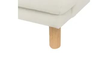 3-sitssoffa Beliani Tuve Beige, ljust trä, Bouclé Offwhite||Light colored wood - Huonekalut - Sohva - 3:n istuttava sohva