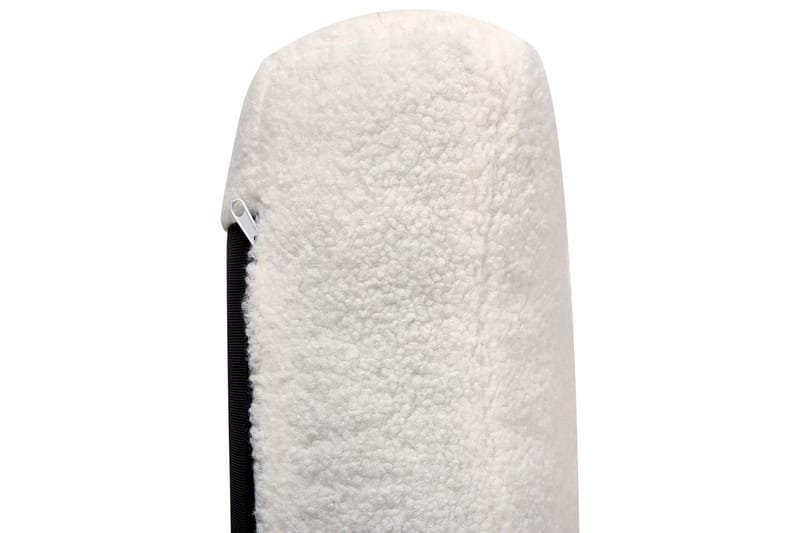 3-sitssoffa Beliani Tuve Beige, ljust trä, Bouclé White||Light colored wood - Huonekalut - Sohva - 3:n istuttava sohva